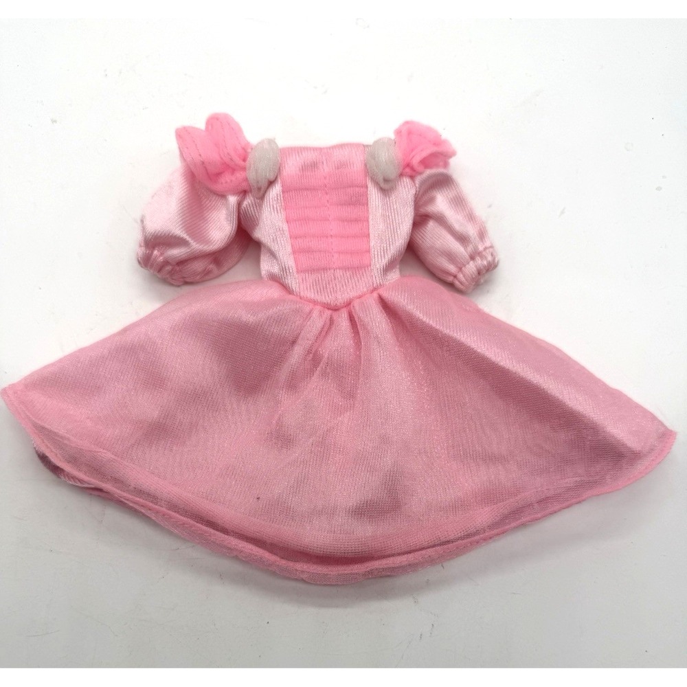 Vintage 1989 Barbie Fantasy Fashions Pink Bridesmaid Dress 8242 Wedding Bridal